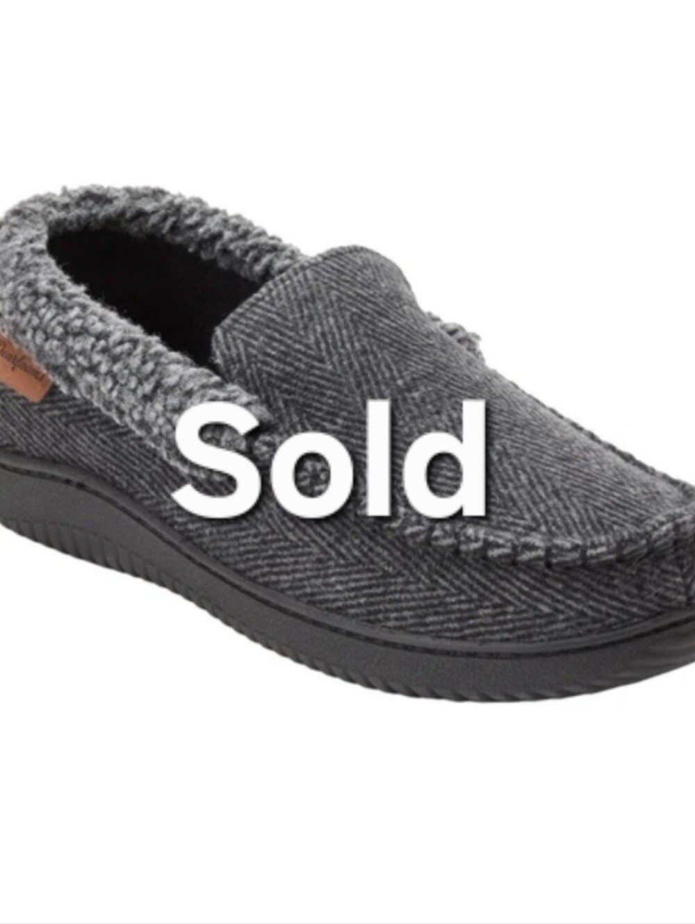 Dearfoams Men's Gray Slip-On Loafers Size L‎ (11-12)